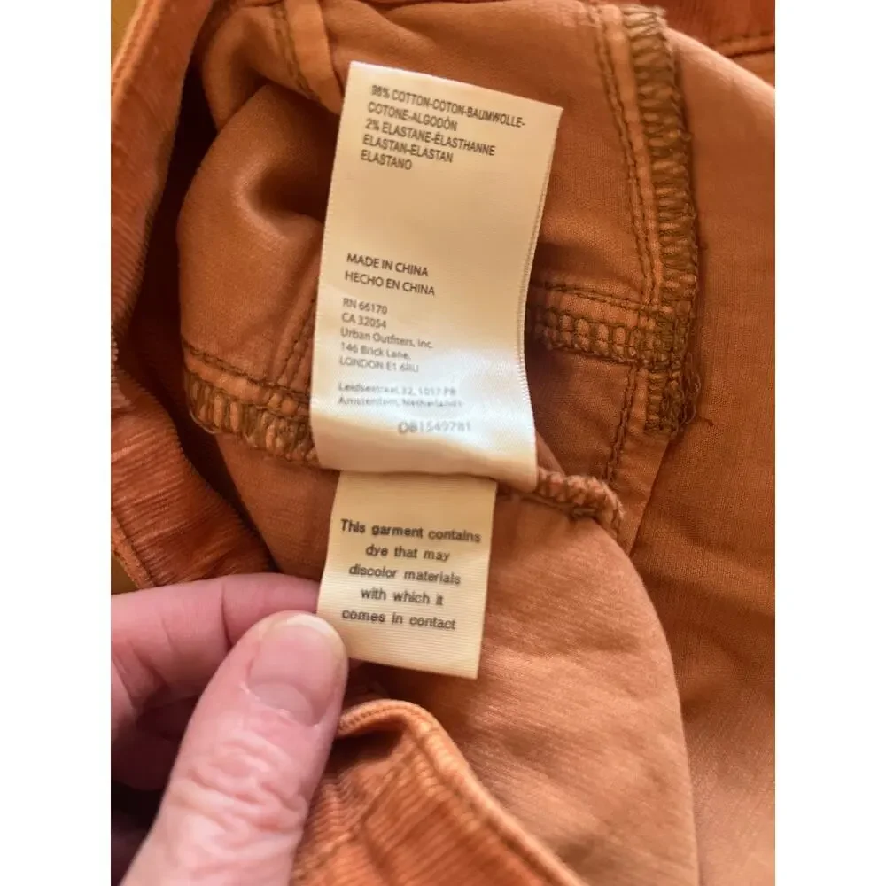 Free People We The Free Jayde Corduroy High Rise Flare Pants 32